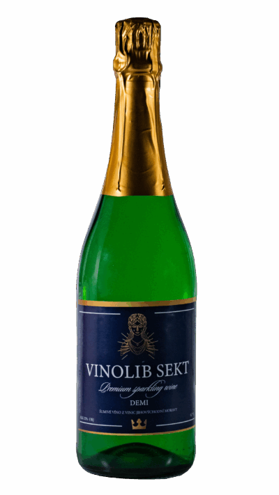 Bílé šumivé víno, polosuché, 0,75 l