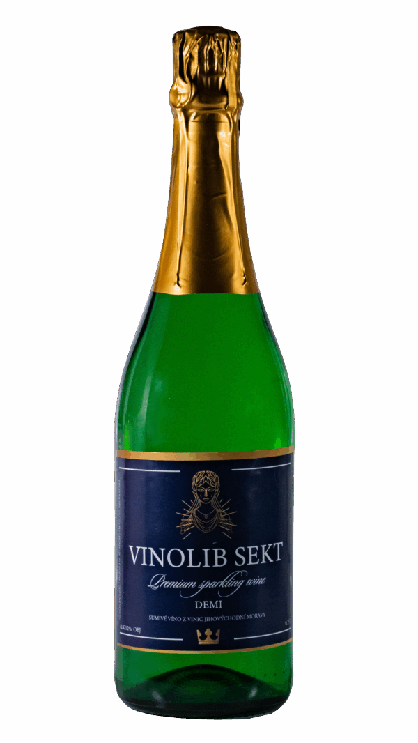 Bílé šumivé víno, polosuché, 0,75 l